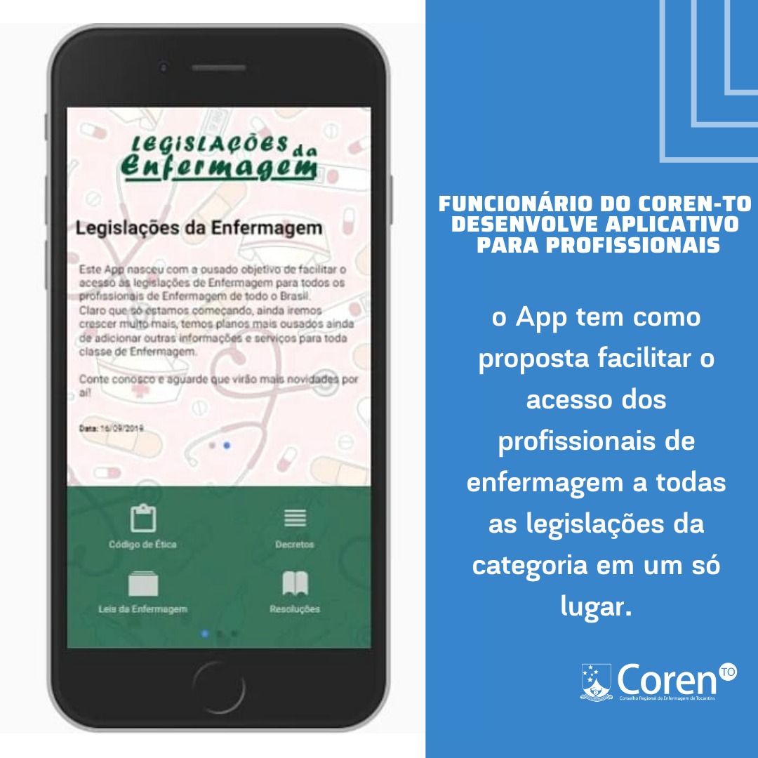 App para profissionais de enfermagem é desenvolvido por funcionário do ...